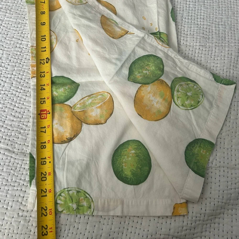 Victoria’s Secret Lemon Lime Citrus Cotton Pajama Set Lounge Size M - Picture 9 of 10